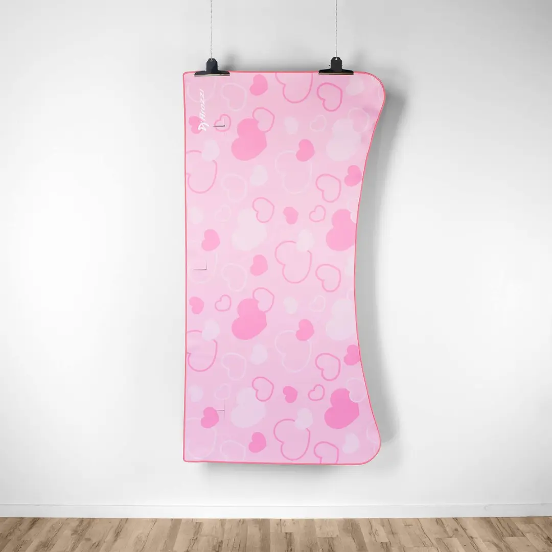 Arozzi Arena Gaming Muismat 160cm - Roze Harten