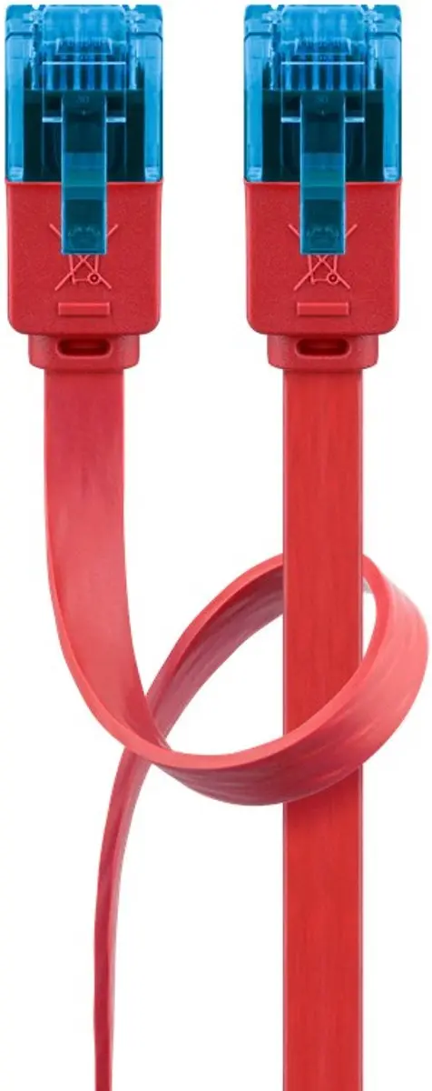 Wentronic CAT6A Netwerkkabel RJ45 - Rood - 5m - 10 Stuks