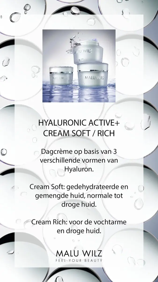 Malu Wilz Hyaluronic Active+ Cream Soft Dagcrème 50ml