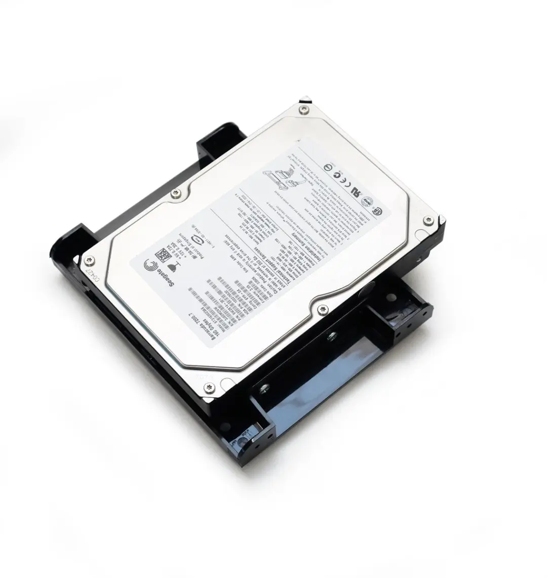 LC Power Montageframe 5.25" naar 2.5"/3.5" - 2 Stuks - Zwart