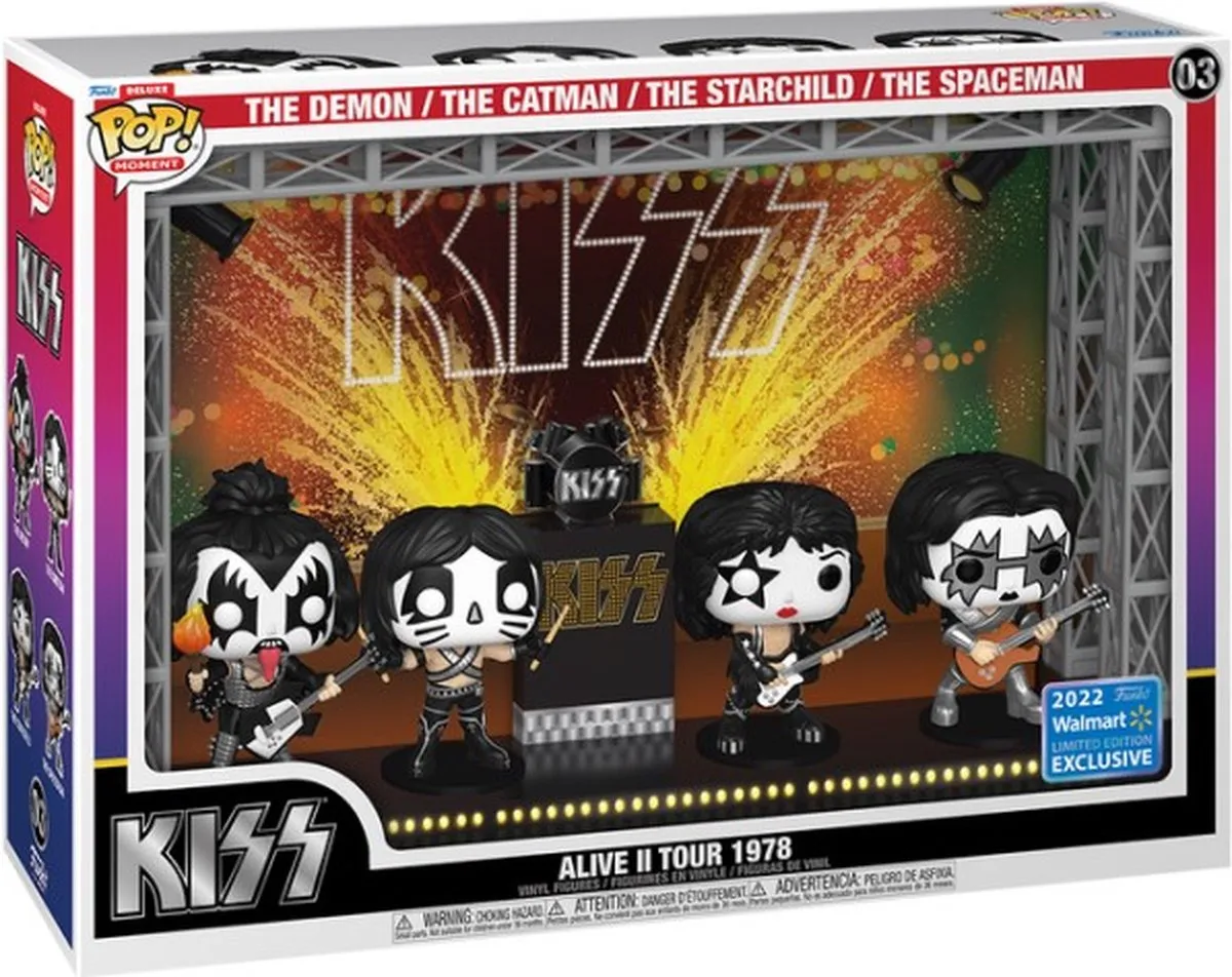 Funko Pop! Kiss Alive II Tour 1978 #03 Walmart Excl.