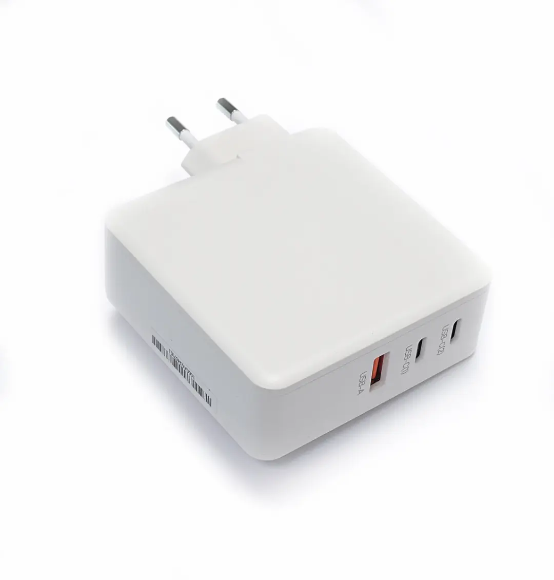 LC Power LC-GAN-100 GaN Laptop Snellader 100W - 2x USB-C, 1x USB-A - Wit