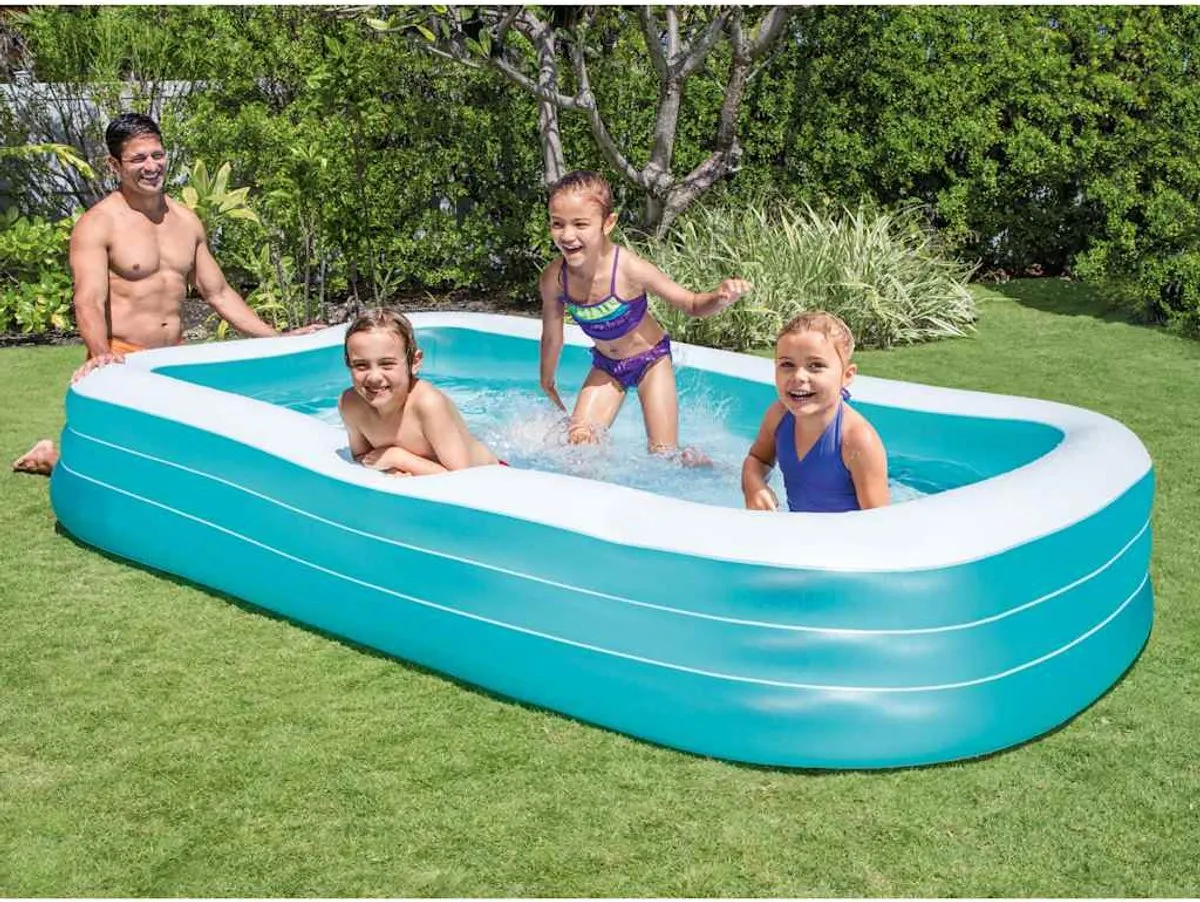 Intex Swim Center Family 58484NP Opblaaszwembad - 305x183x56cm - 1050L - Blauw/Wit - afbeelding 3 van 6