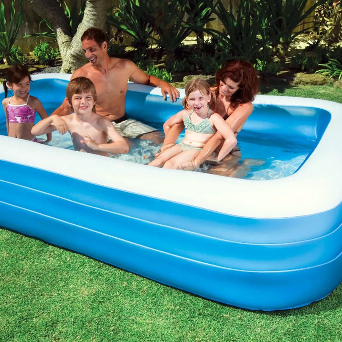 Intex Swim Center Family 58484NP Opblaaszwembad - 305x183x56cm - 1050L - Blauw/Wit - afbeelding 5 van 6