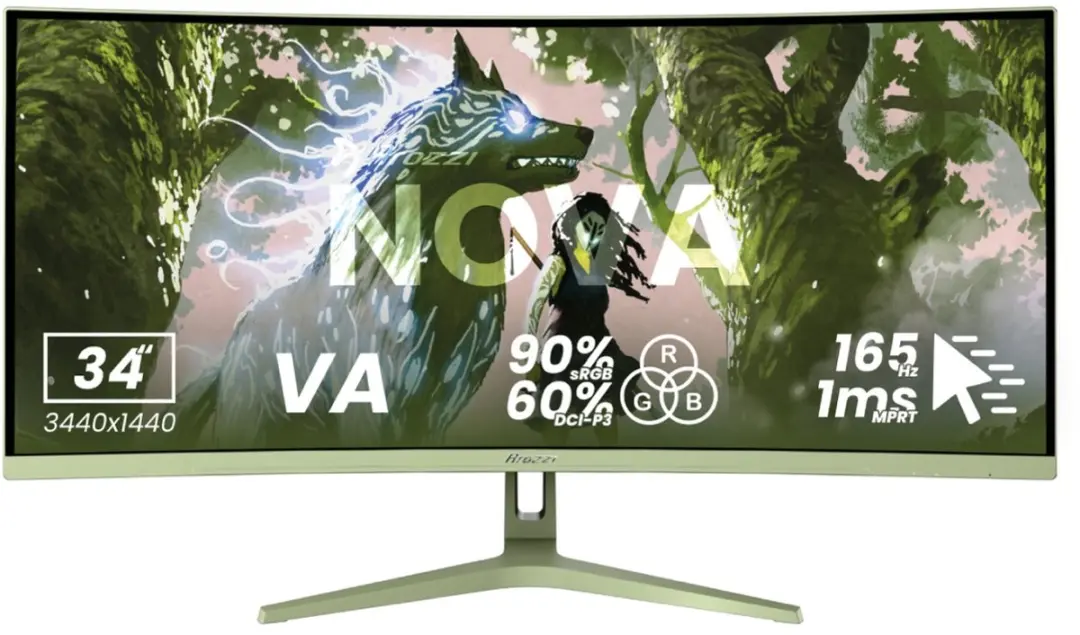 Arozzi Nova 34" Curved Gaming Monitor