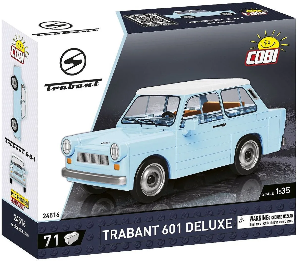 Cobi Trabant 601 Deluxe COBI-24516 - 71 Onderdelen - Meerkleurig