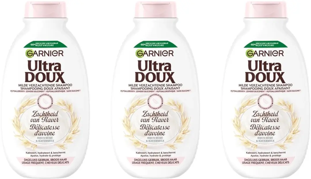 Garnier Loving Blends Milde Haver Shampoo 3x250ml