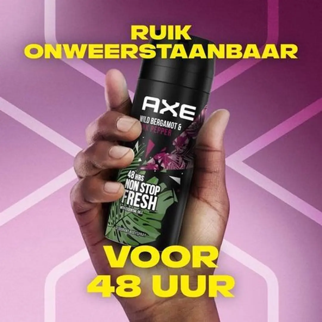 Axe Wild Bergamot & Pink Pepper Deo/Bodyspray - 2x150ml