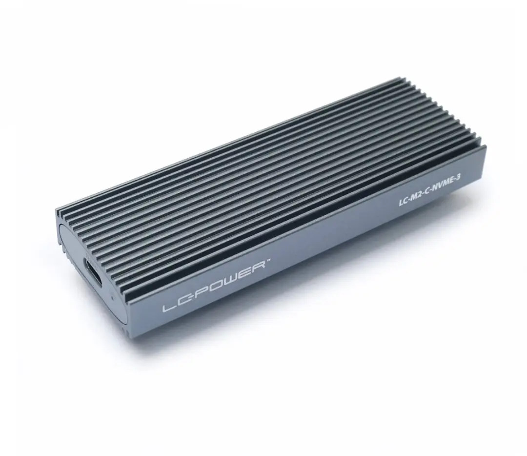 LC Power LC-M2-NVME-3 Externe Behuizing NVMe M.2 - Grijs