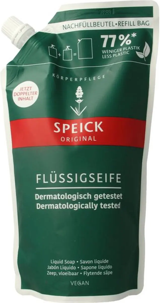 Speick Natural Zeep Navulling 600g