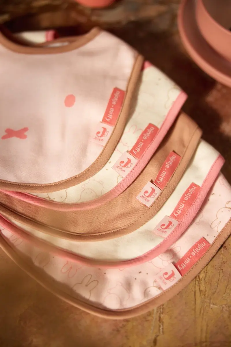 Jollein Slab Jersey Waterproof Miffy Moments - 5 Stuks - Roze