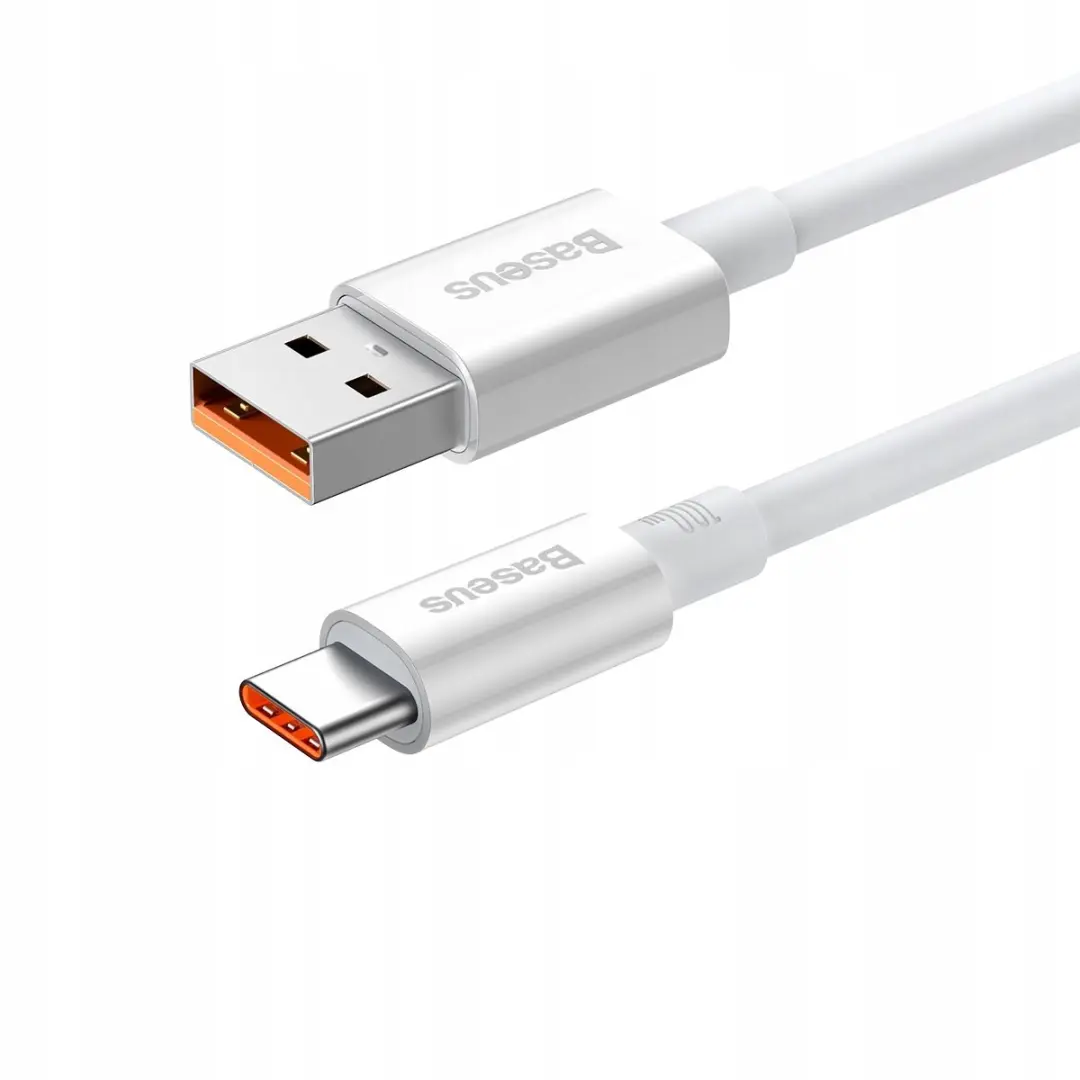 Baseus USB-C Kabel 100W 6A - 1m Wit