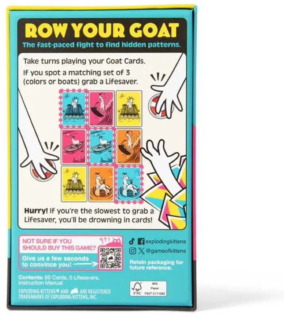 Asmodee Row your Goat Kaartspel - 2-6 Spelers