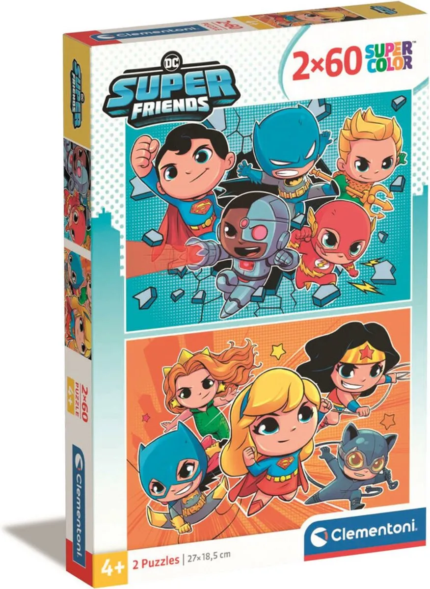 Clementoni DC Comics Superfriends Puzzel 120 Stuks - Multicolor