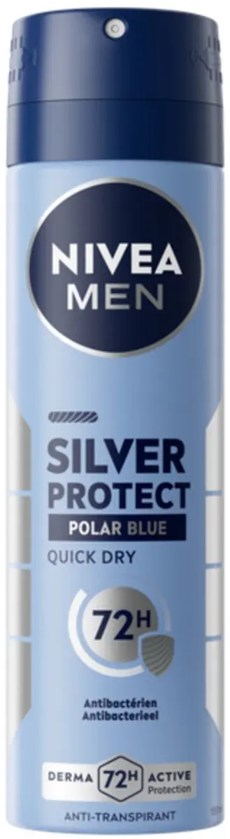 NIVEA Men Deodorant Spray Silver Protect Polar Blue