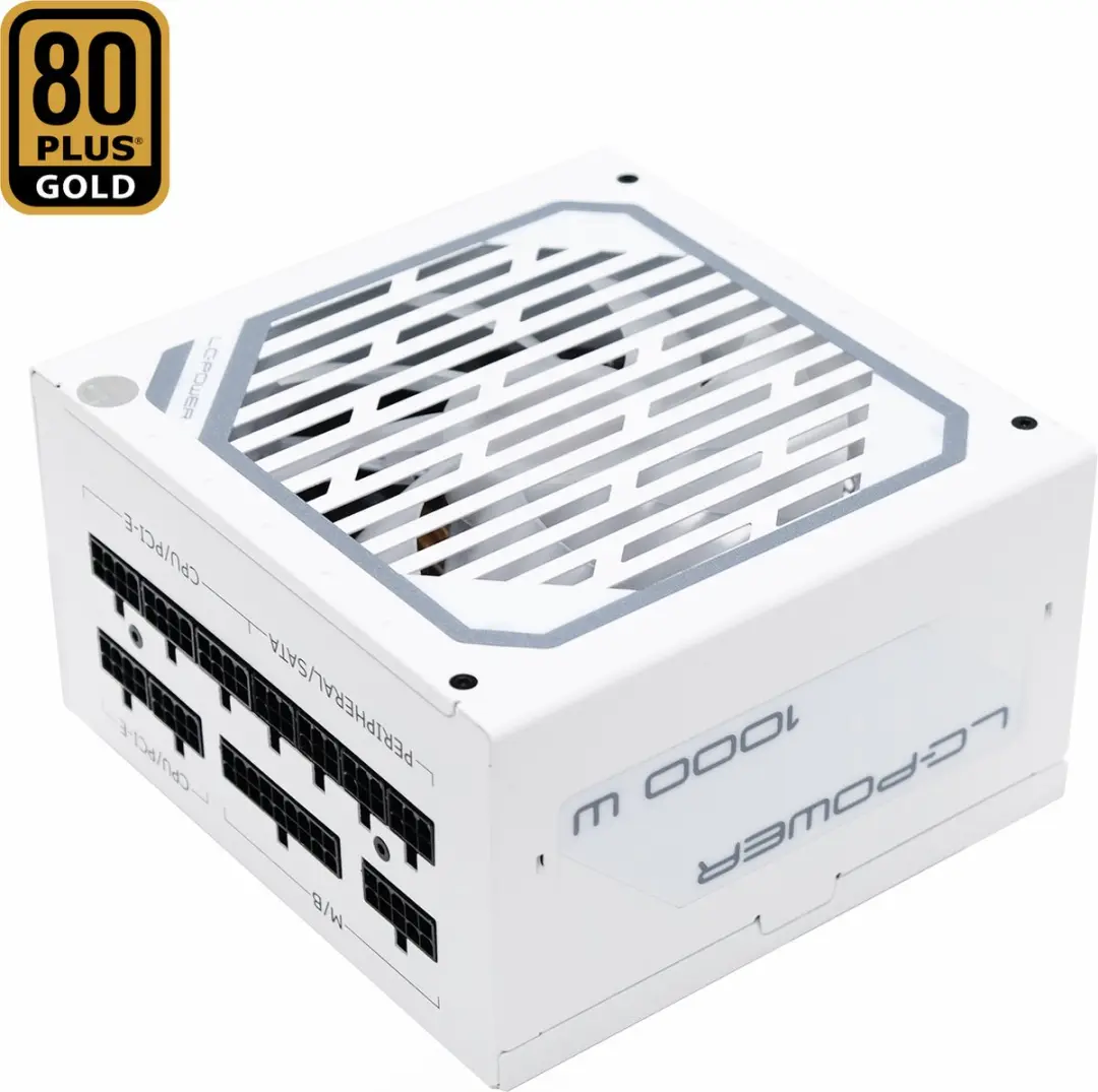 LC Power LC-1000MW-V2.31 1000W PC Voeding - Volledig Modulair - Wit
