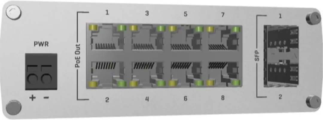 Teltonika TSW200 Unmanaged Switch 8x PoE 240W - Aluminium