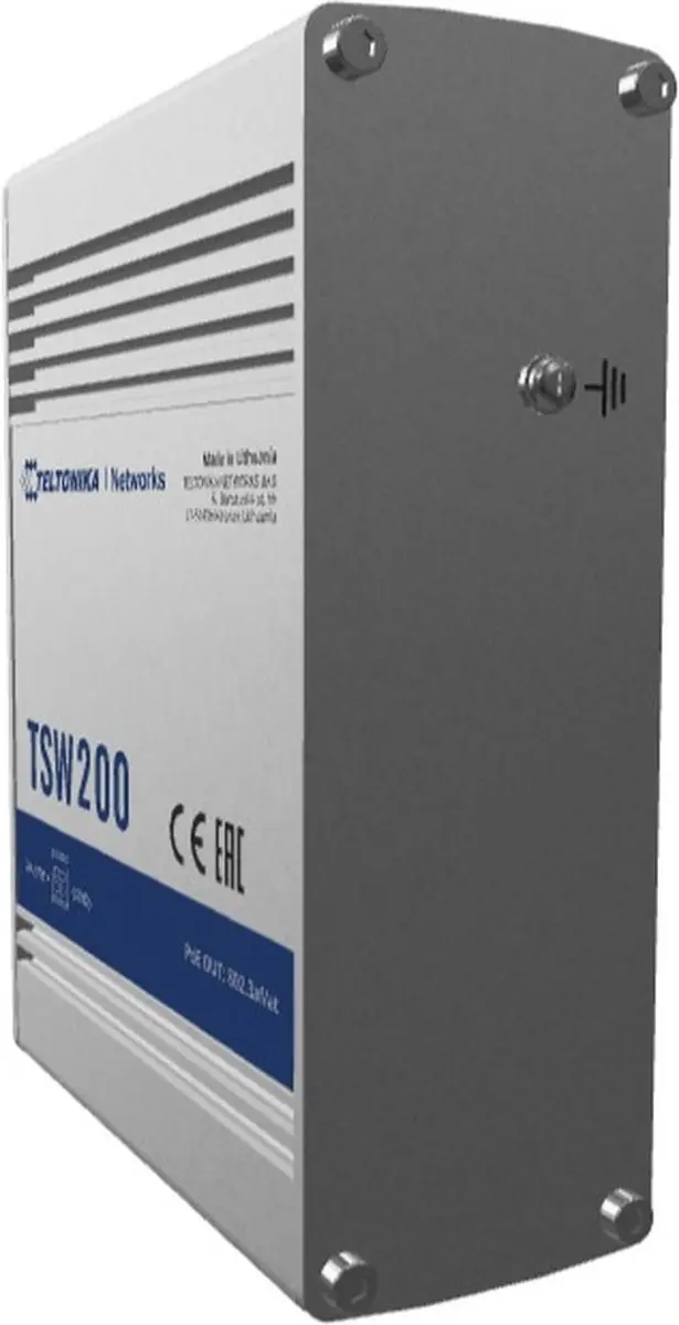 Teltonika TSW200 Unmanaged Switch 8x PoE 240W - Aluminium