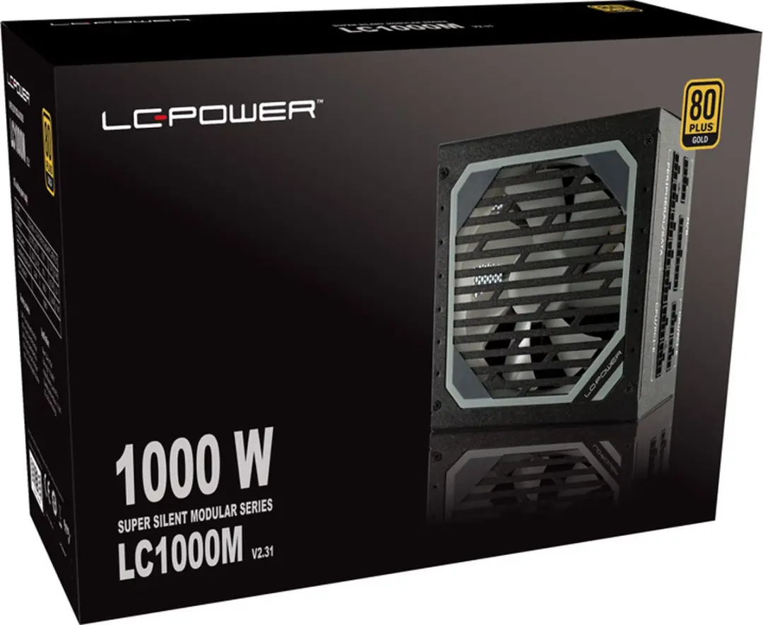 LC Power LC1000M V2.31 Voeding - 1000W - Zwart