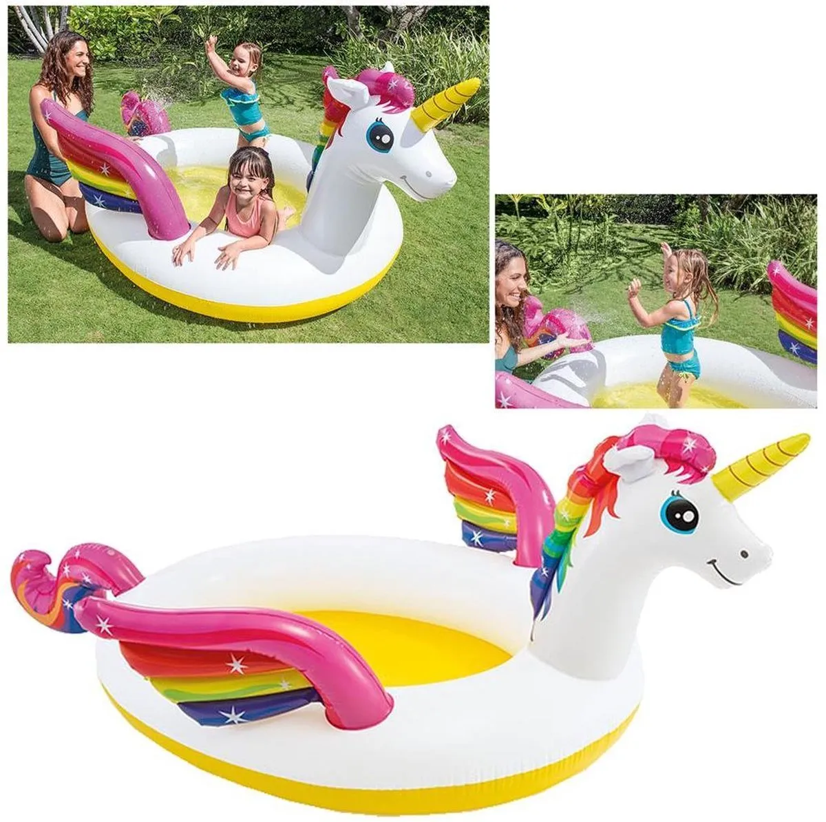 Intex Mystic Unicorn Spray Pool - Multikleur