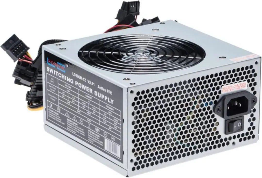 LC Power LC600H-12 V2.31 PC Voeding 600W - Zilver