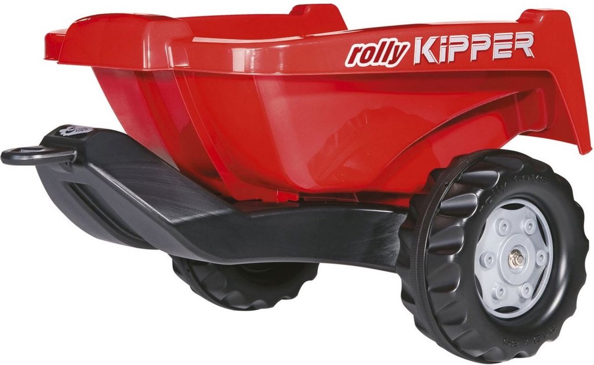 Rolly Toys Aanhanger Rood Rollykipper - Kiepbare aanhanger met dubbelwandig trekoog