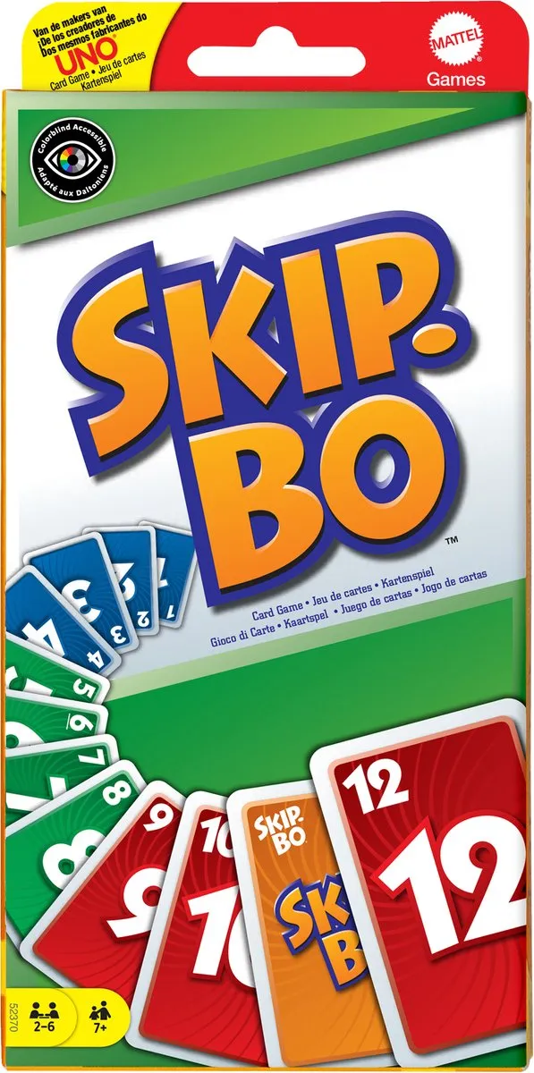 Mattel Games Skip-Bo Kaartspel - 2-6 Spelers