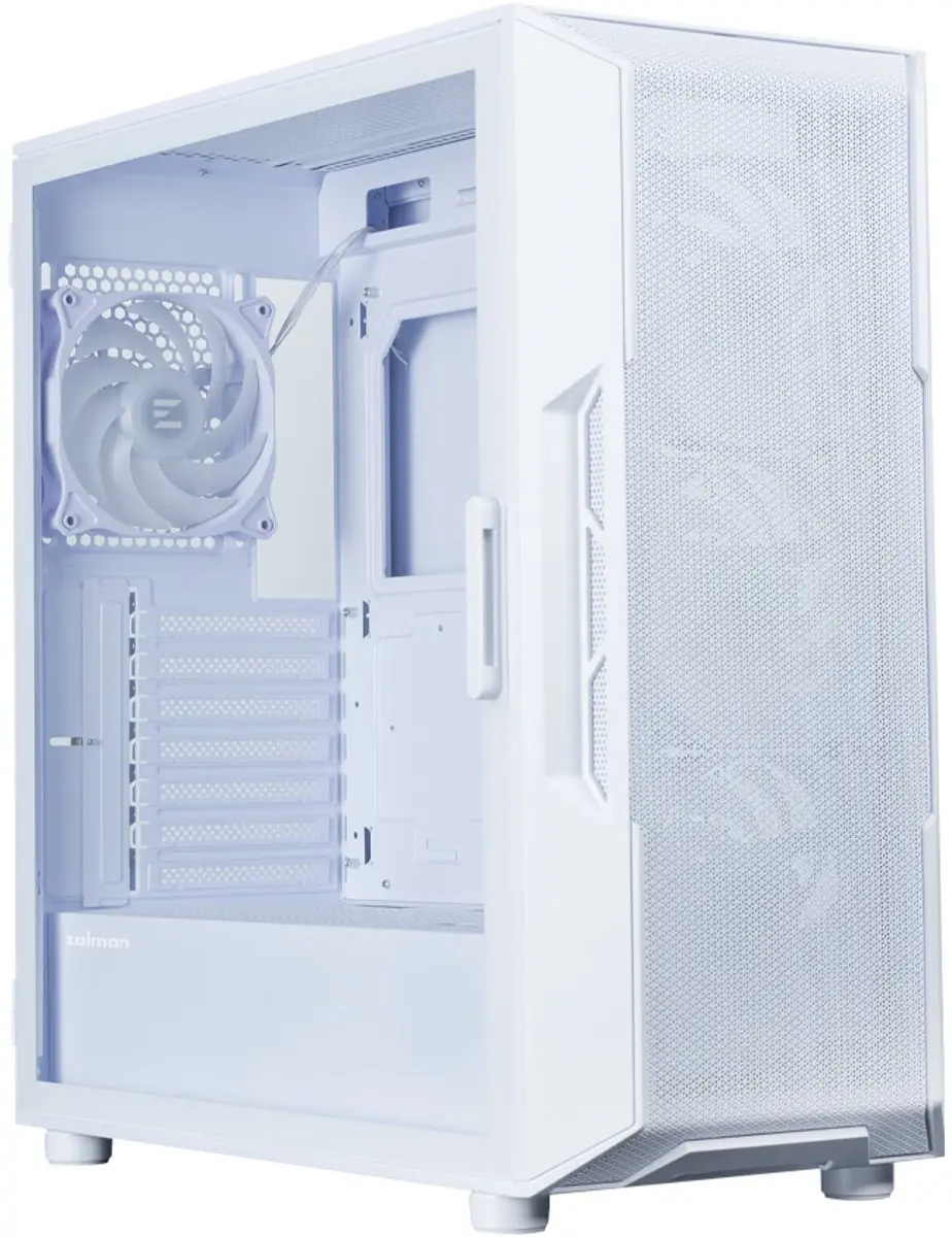 Zalman i3 Neo V2 Mid Tower PC Behuizing - Wit - 4x RGB Ventilatoren