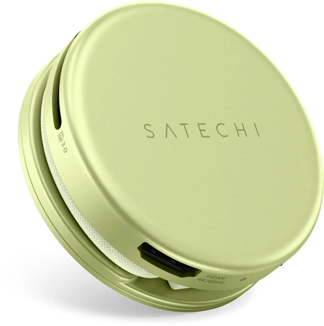 Satechi On-the-Go 5-in-1 Multiport Adapter ST-POTG5Y - Geel