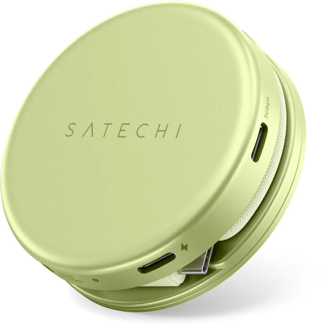 Satechi On-the-Go 5-in-1 Multiport Adapter ST-POTG5Y - Geel - afbeelding 6 van 6