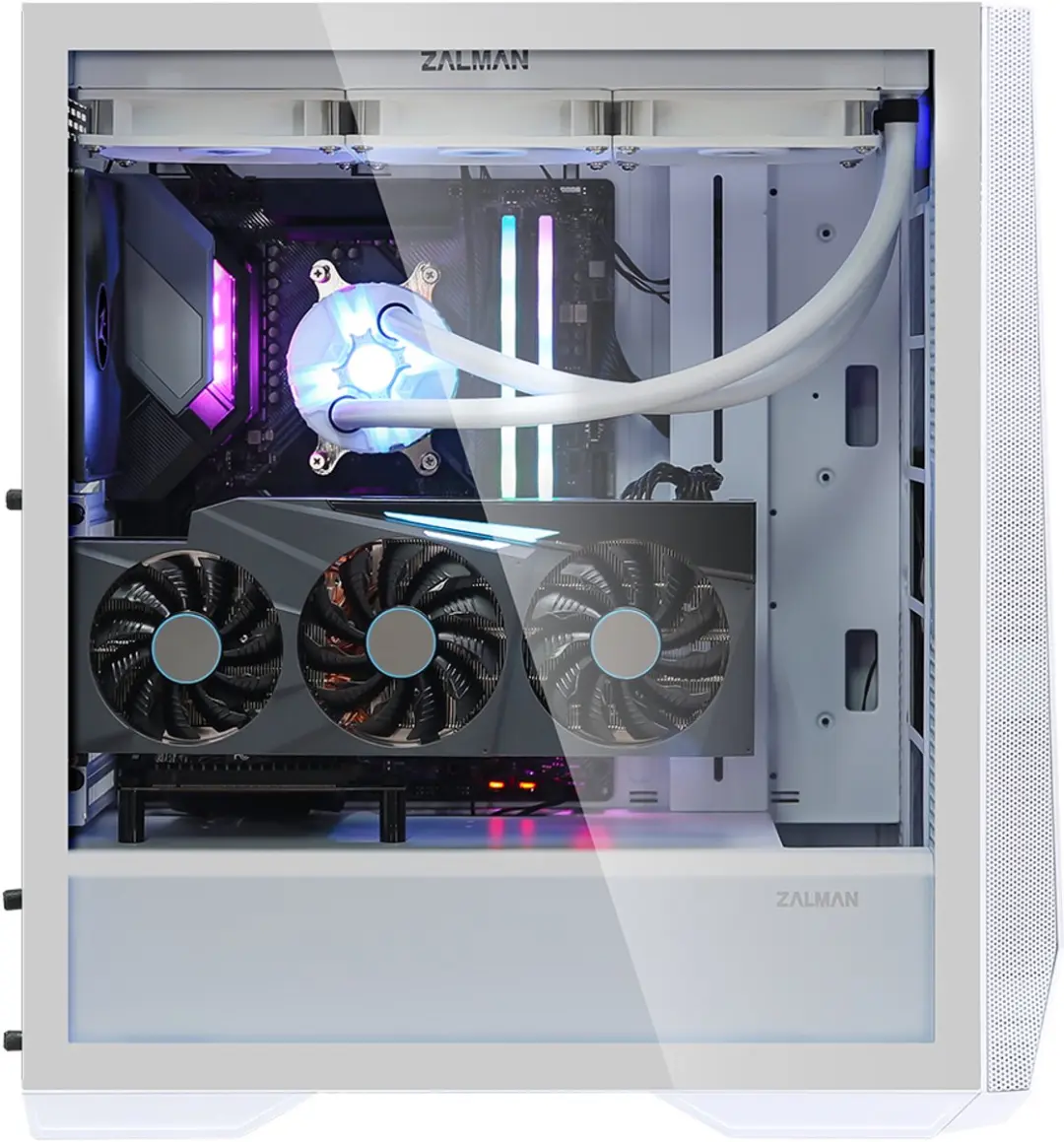 Zalman Z9 Iceberg ATX Mid Tower PC Behuizing - 2 Ventilatoren - Wit