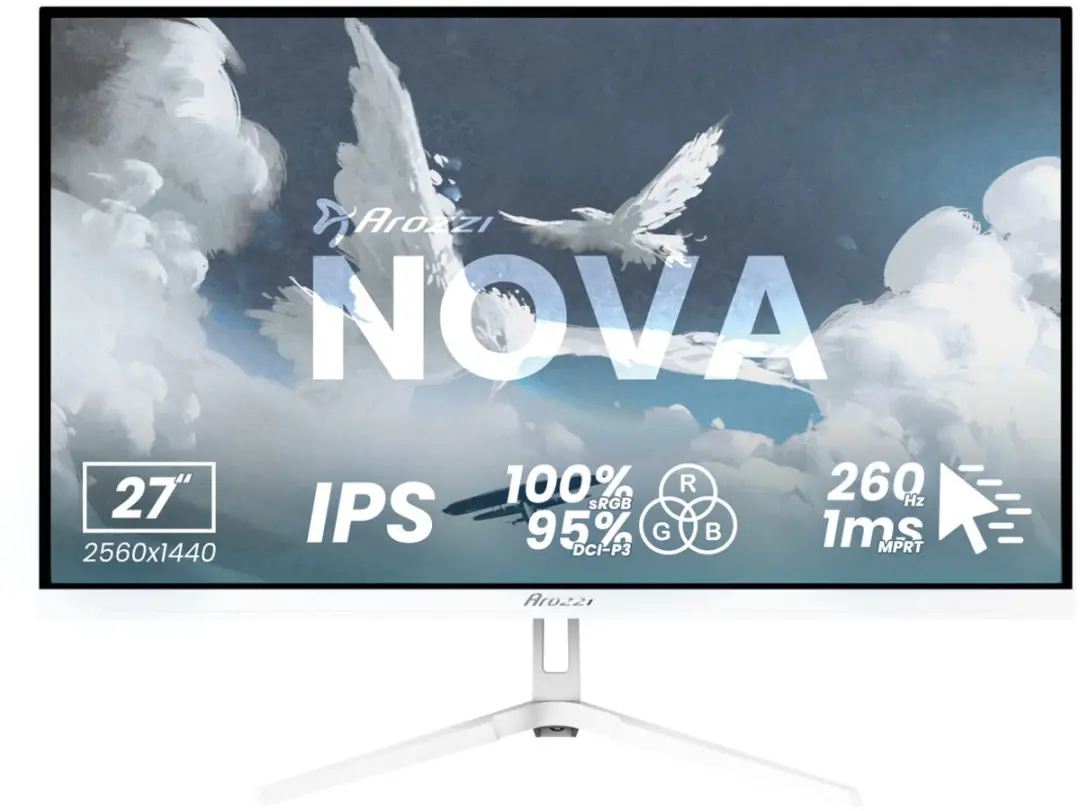 Arozzi Nova 27" Gaming Monitor QHD IPS 260Hz