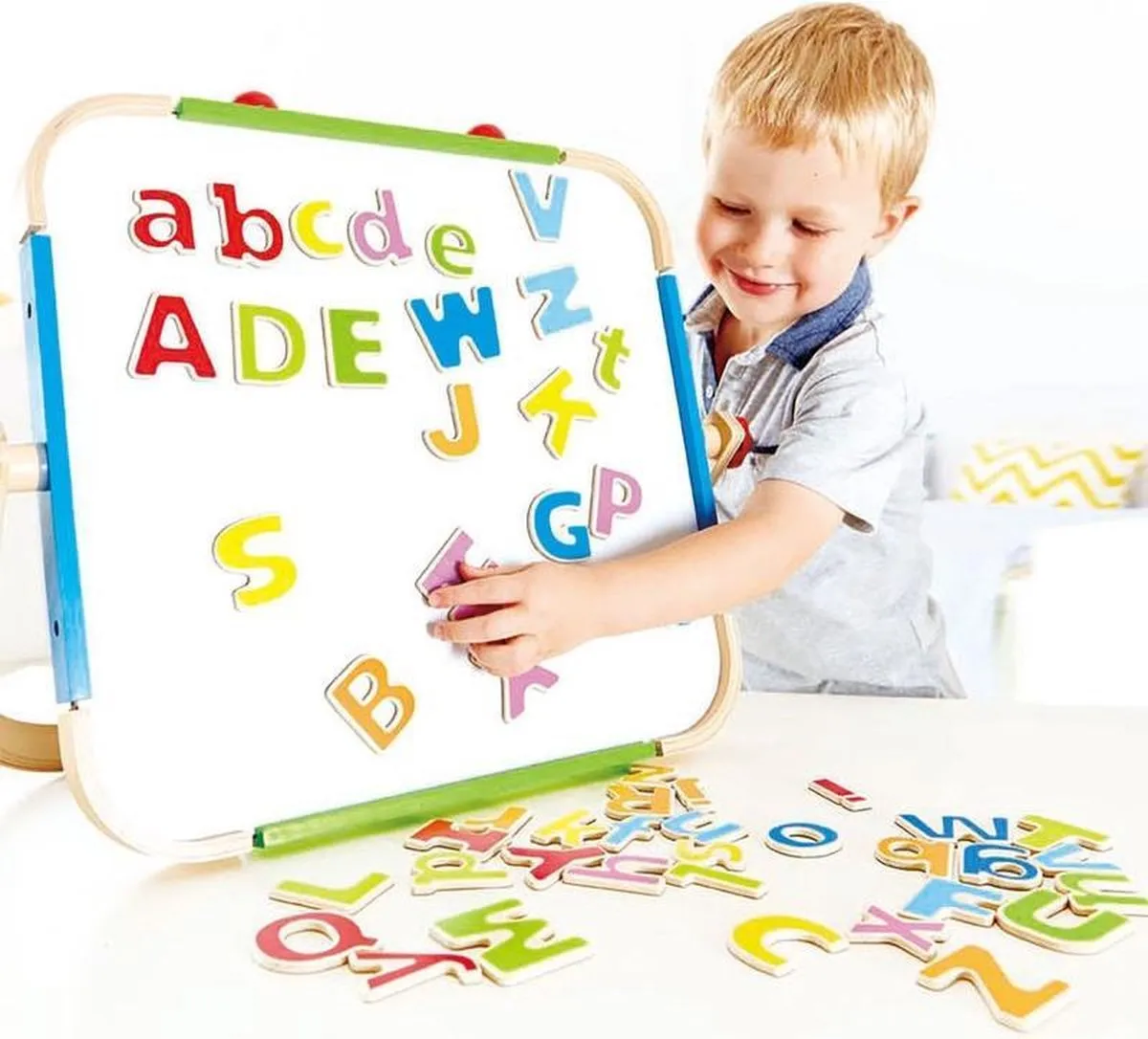 Hape ABC Magnetische Letters Multicolor - 52 Stuks - afbeelding 6 van 6