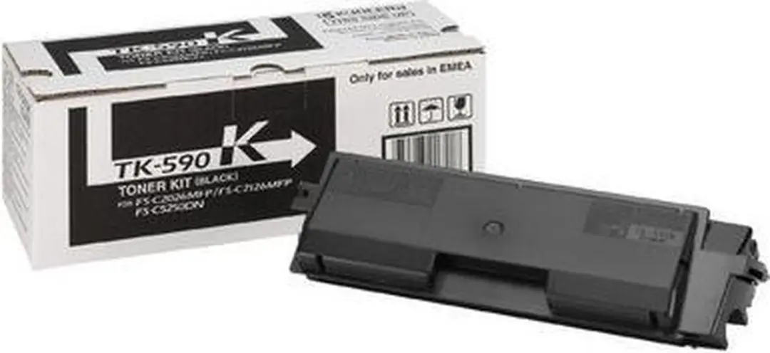 Kyocera TK-590K Tonercartridge - 7000 Pagina's - Zwart