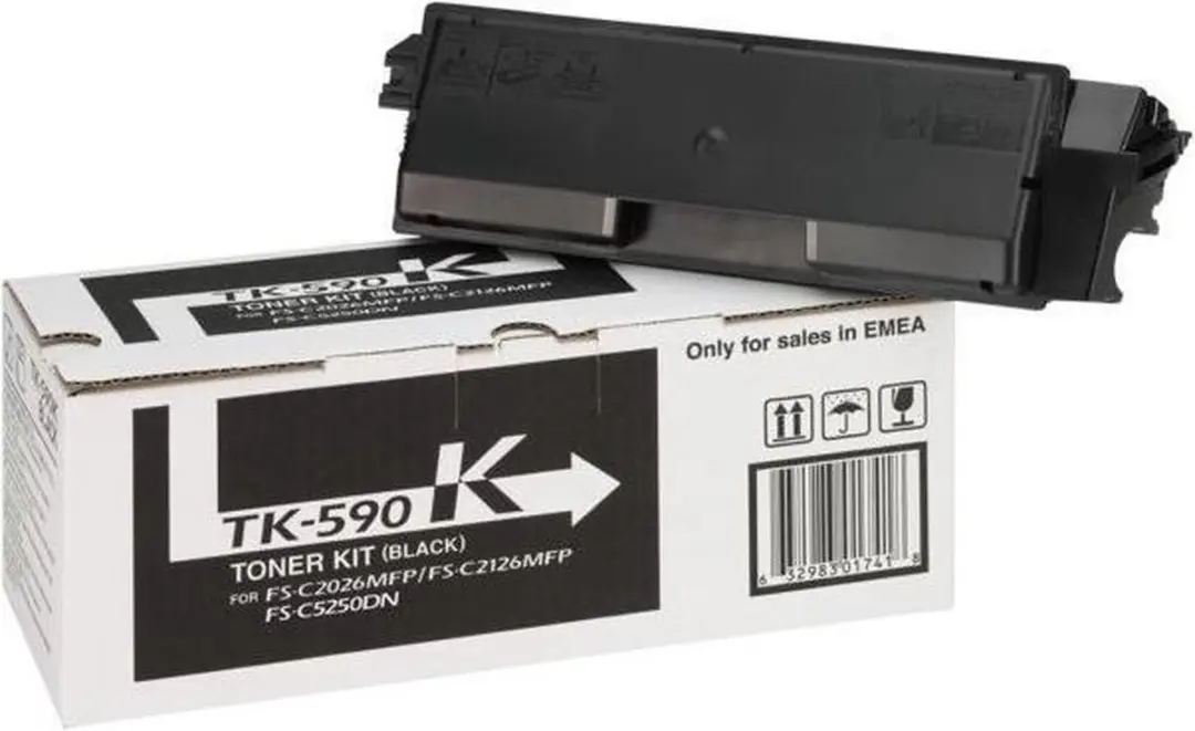 Kyocera TK-590K Tonercartridge - 7000 Pagina's - Zwart
