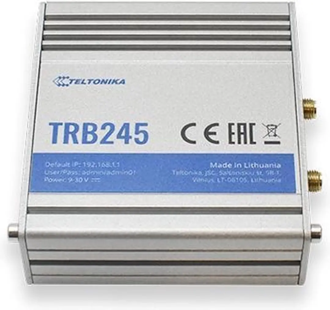 Teltonika TRB245000000 Gateway 10/100 Mbit/s - Wit/Blauw
