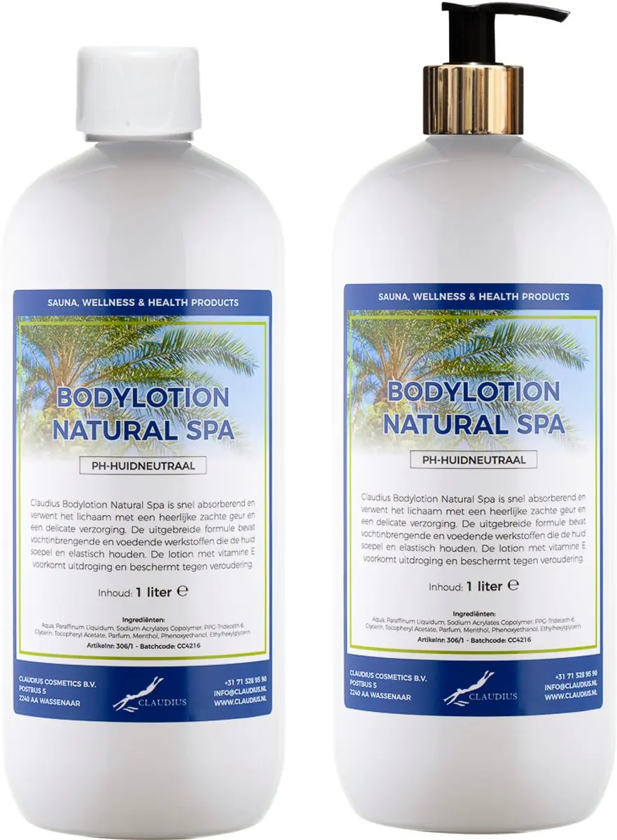 Splashbox Cosmetics Bodylotion Natural Spa 1L