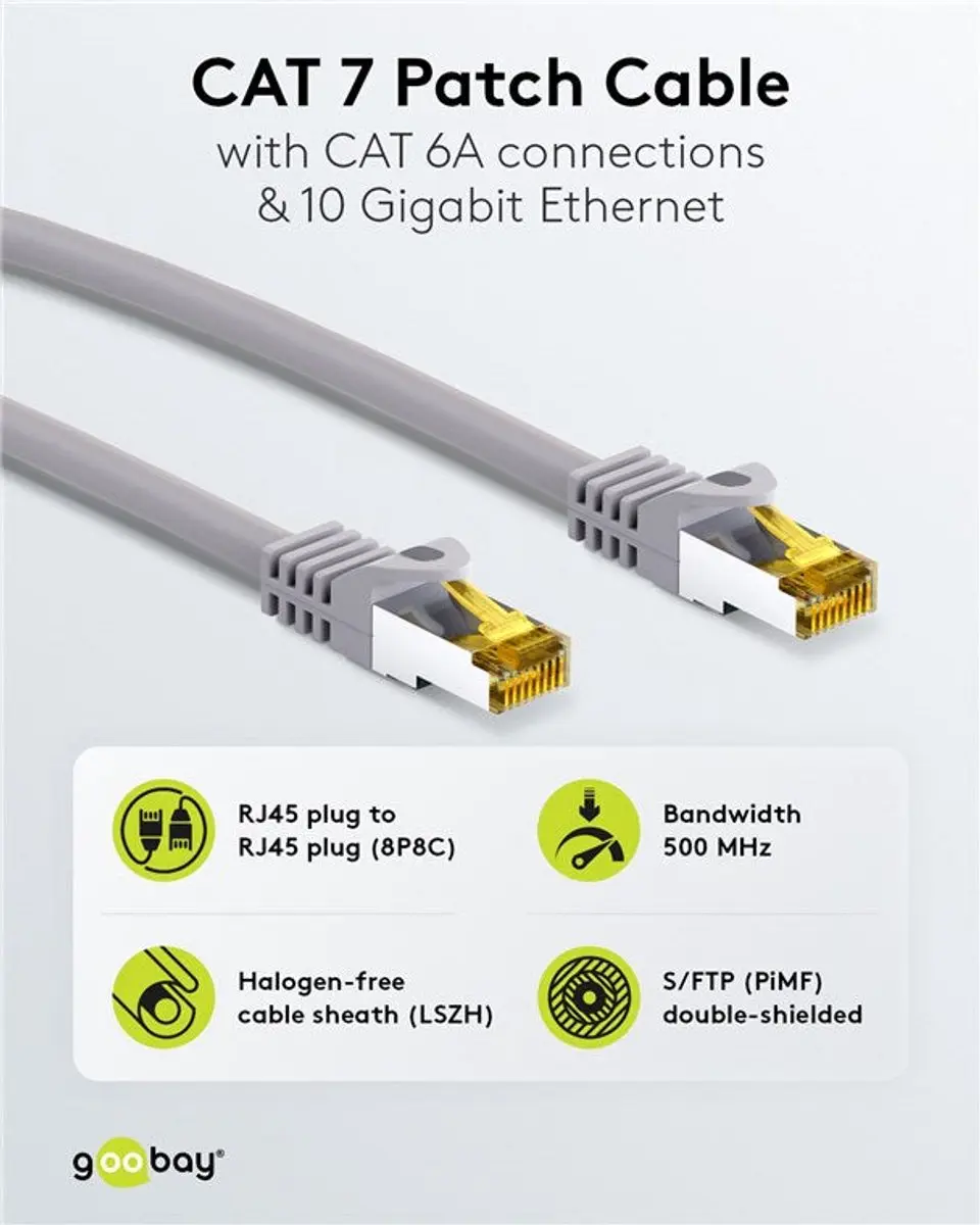 Wentronic Cat 7 STP-kabel 91583 RJ45 - 1m - Blauw