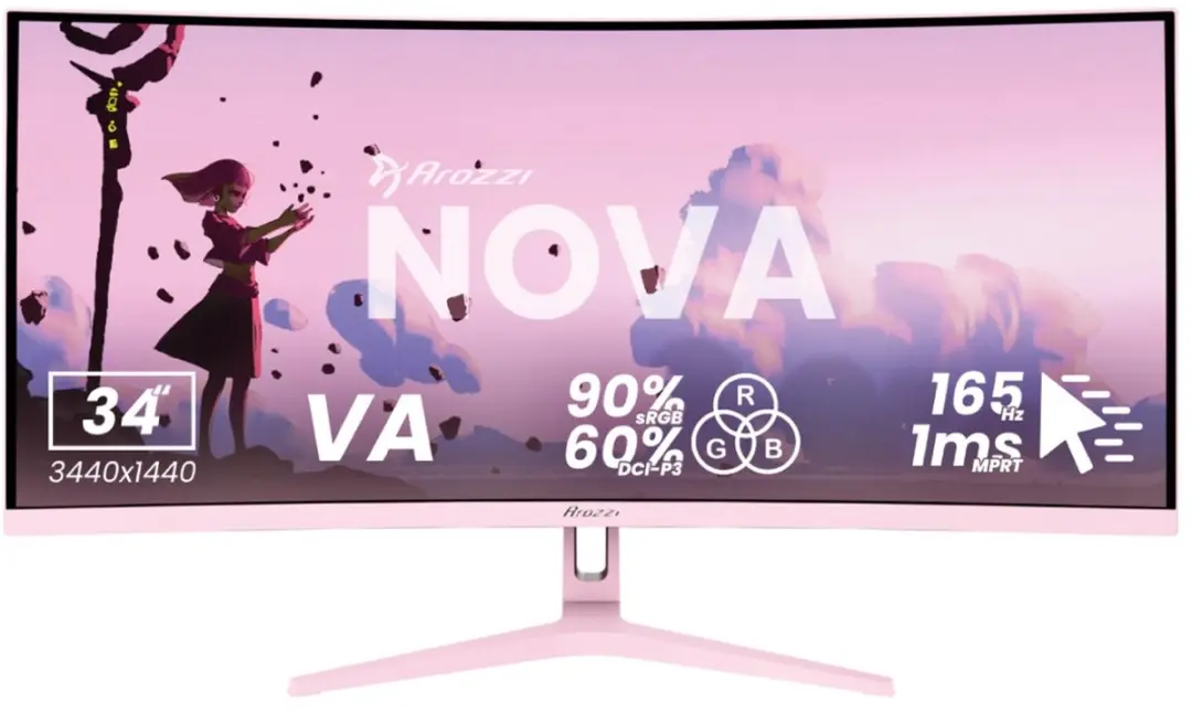 Arozzi Nova 34" Gaming Monitor