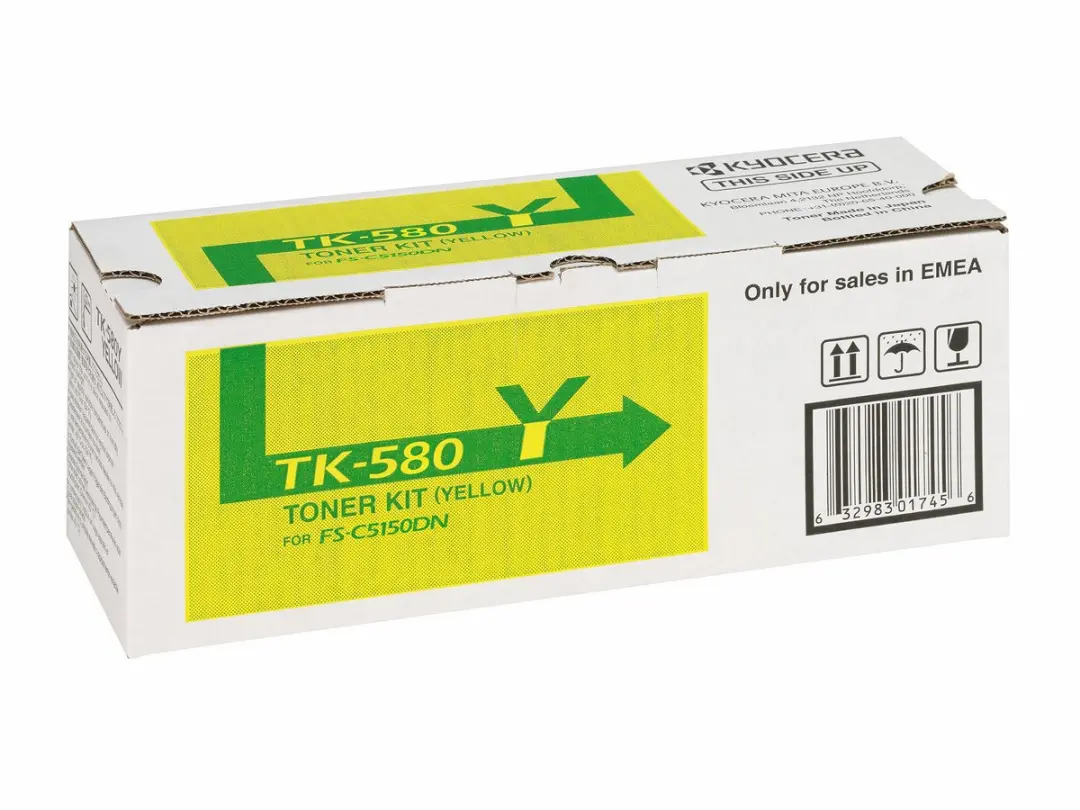Kyocera TK-580Y Tonercartridge - 2800 Pagina's - Geel