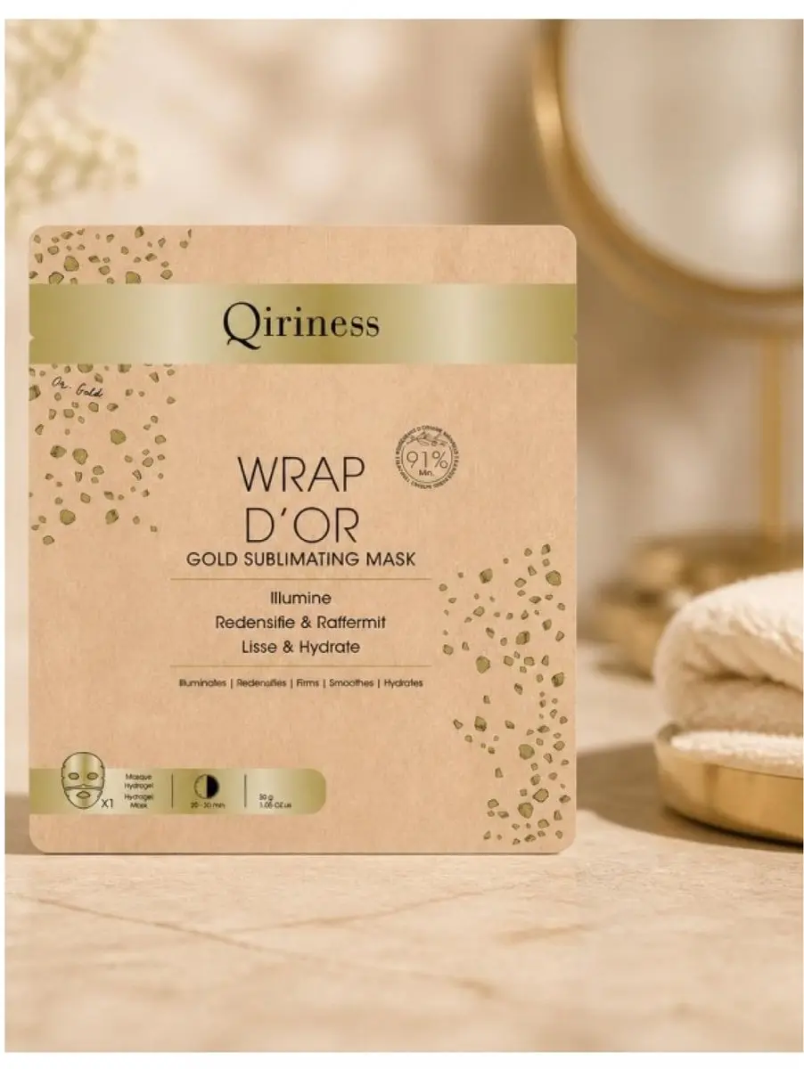 Qiriness Wikkel van Goud Tissue Masker 30g