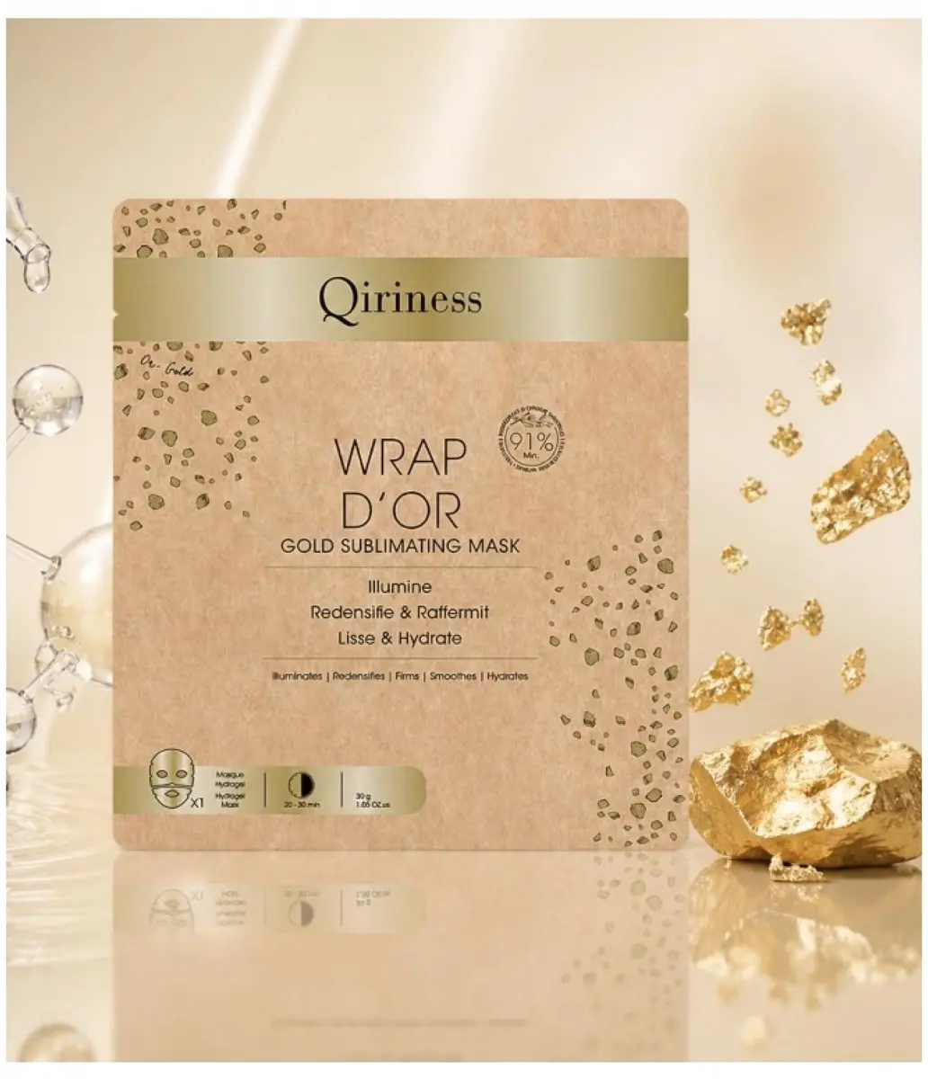 Qiriness Wikkel van Goud Tissue Masker 30g