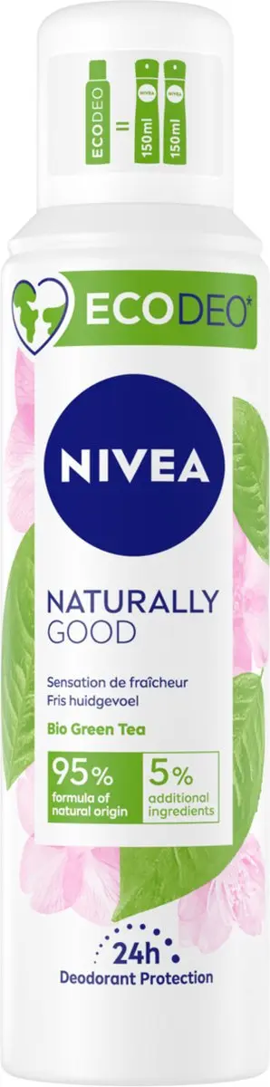 NIVEA Ecodeo Naturally Good Deodorant Spray Groene Thee 6x125ml