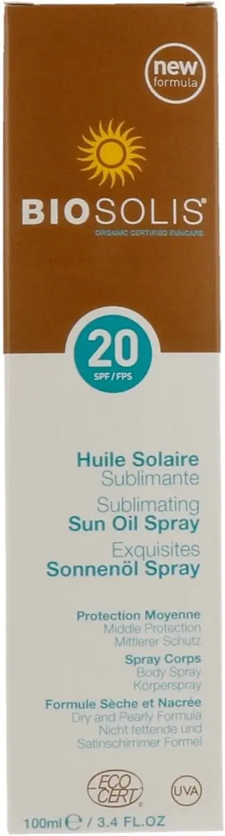 Biosolis Sun Oie Spr SPF 20 - 100ml