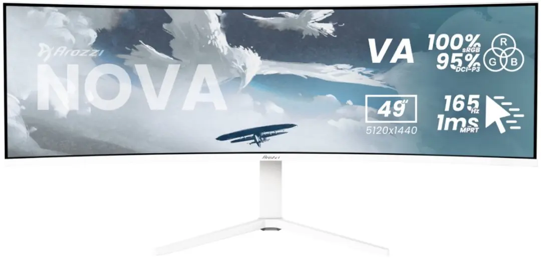 Arozzi Nova Curved Gaming Monitor 49"