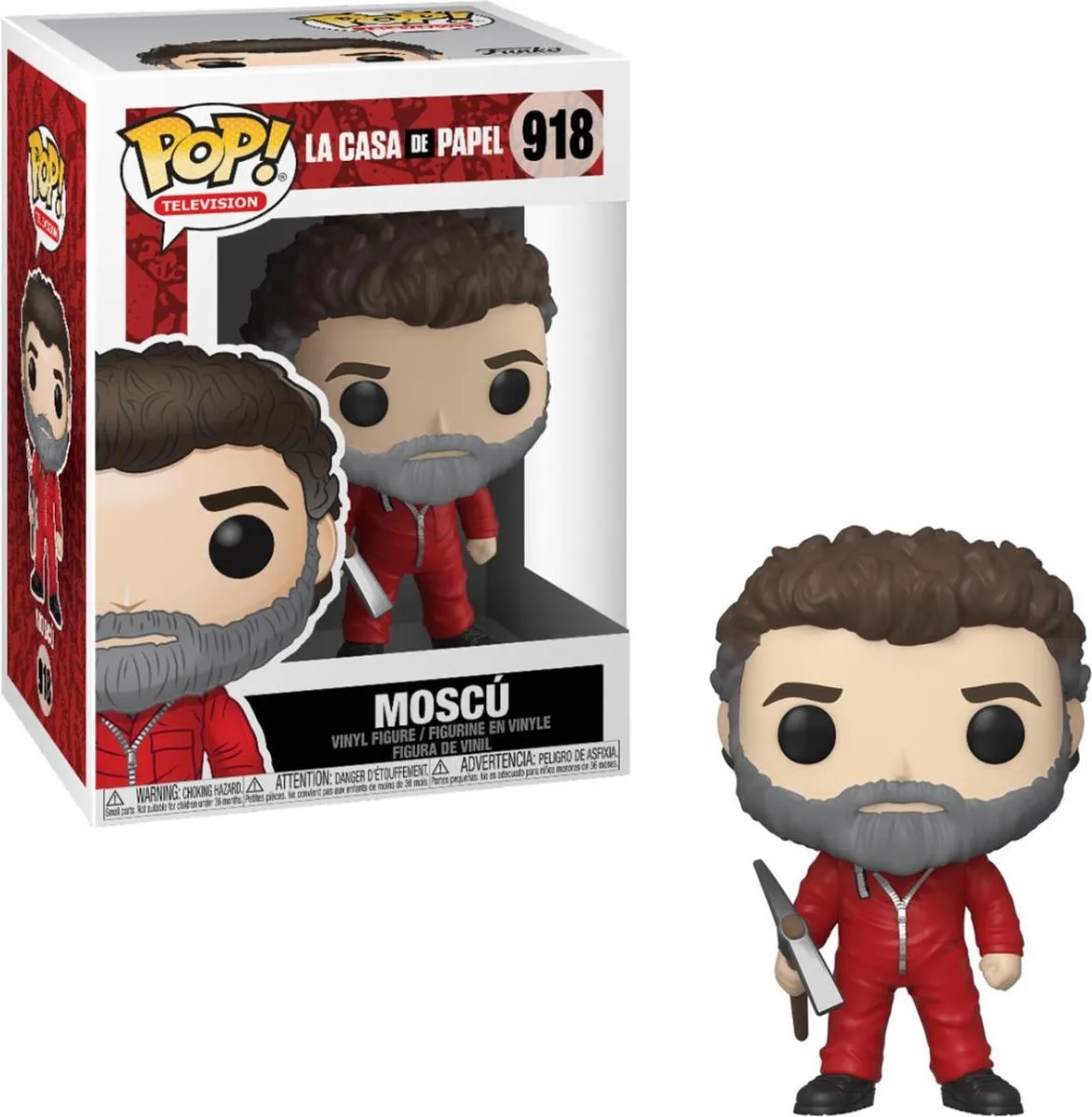 Funko Pop La Casa de Papel Moscow Vinyl Figure 44578