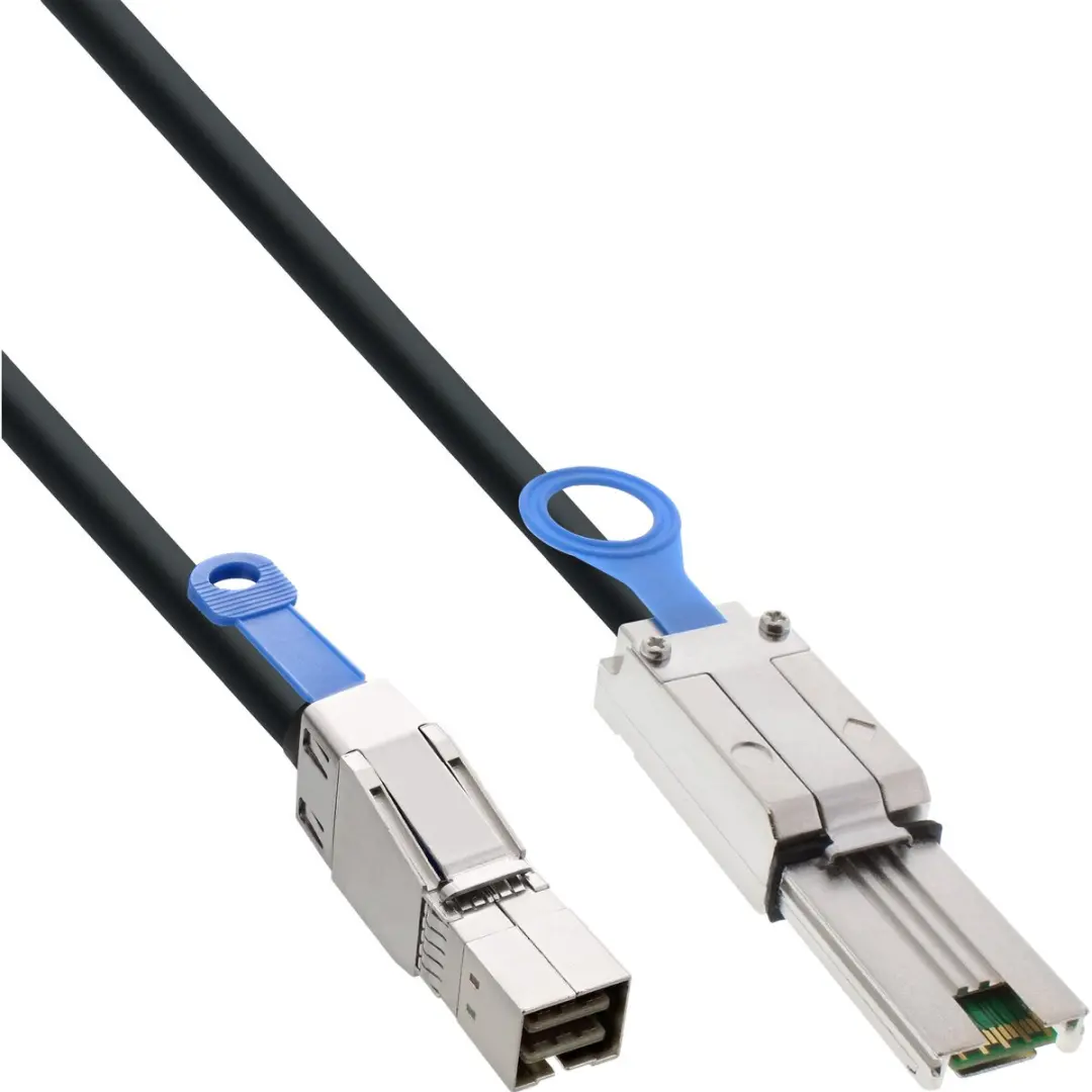 InLine Mini SAS HD Kabel SFF-8644 naar SFF-8088 6Gb/s 2m