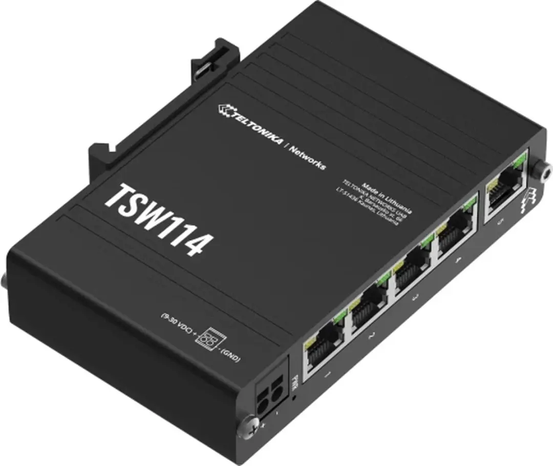Teltonika TSW114 Ethernet Switch - Zwart