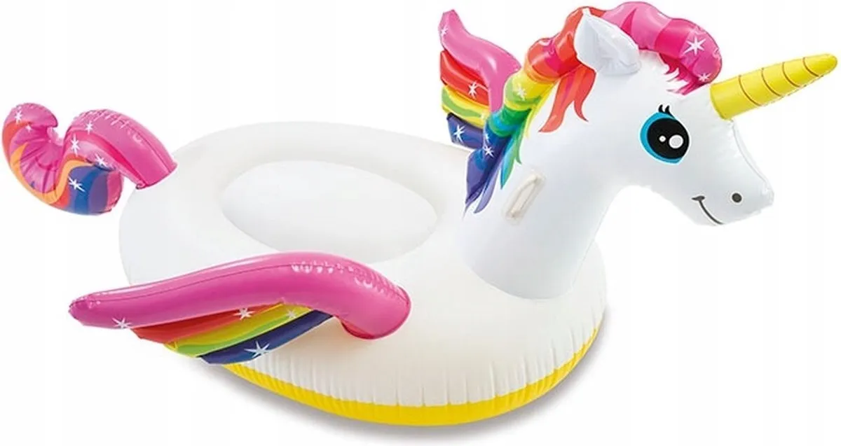 Intex Opblaas Eenhoorn Floatie 201x149x97cm - tot 40 kg - afbeelding 6 van 6