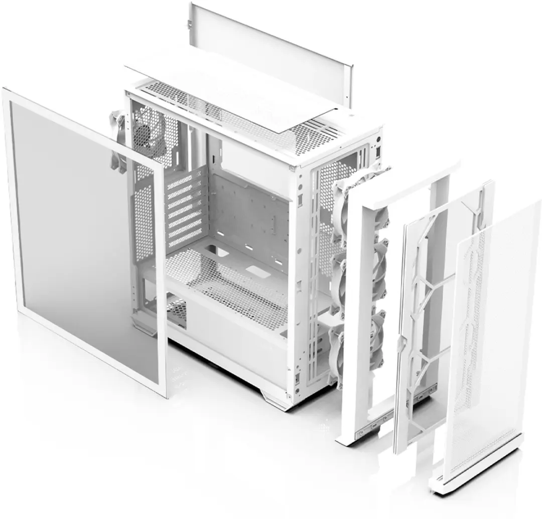 Zalman Z10 DUO White ATX Behuizing - 4 Ventilatoren